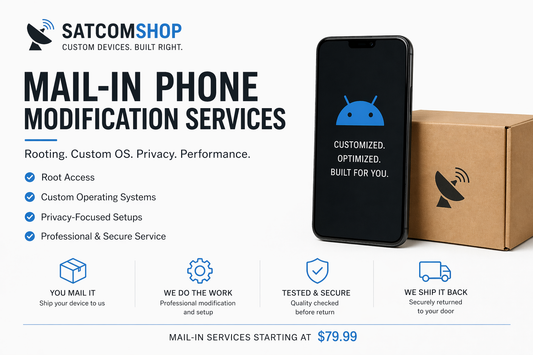 Mail-In Phone Modification Services (Rooting & Custom OS Installation)