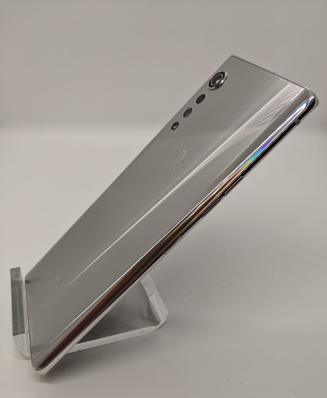 LG Velvet 5G 128GB AT&T Aurora Silver Android Smartphone LM-G900UM