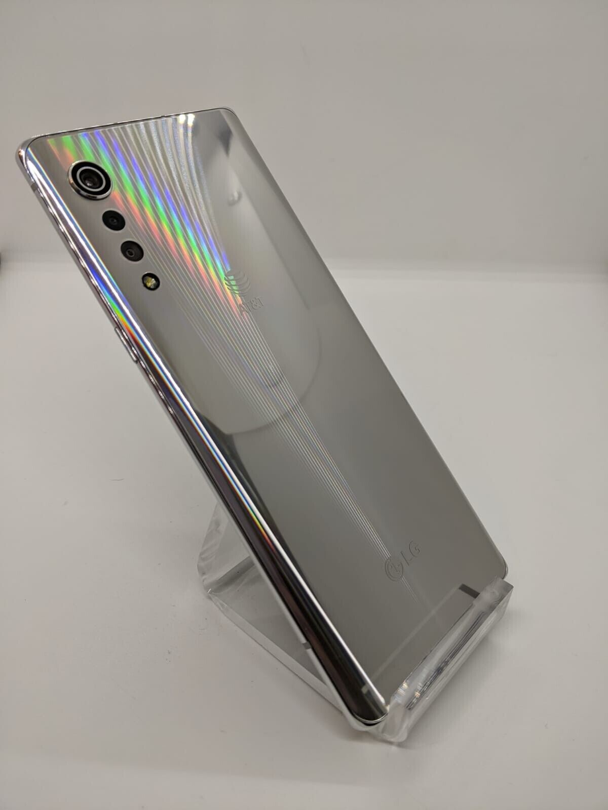 LG Velvet 5G 128GB AT&T Aurora Silver Android Smartphone LM-G900UM
