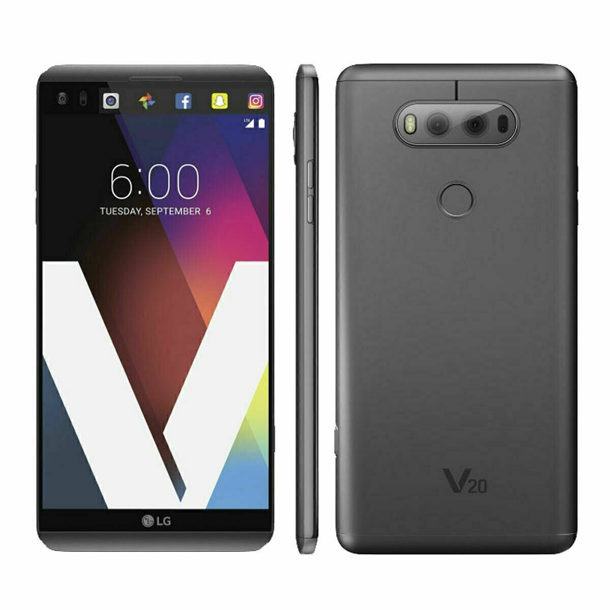 LG V20 64GB GSM Unlocked Titan Android 4G LTE Smartphone H915