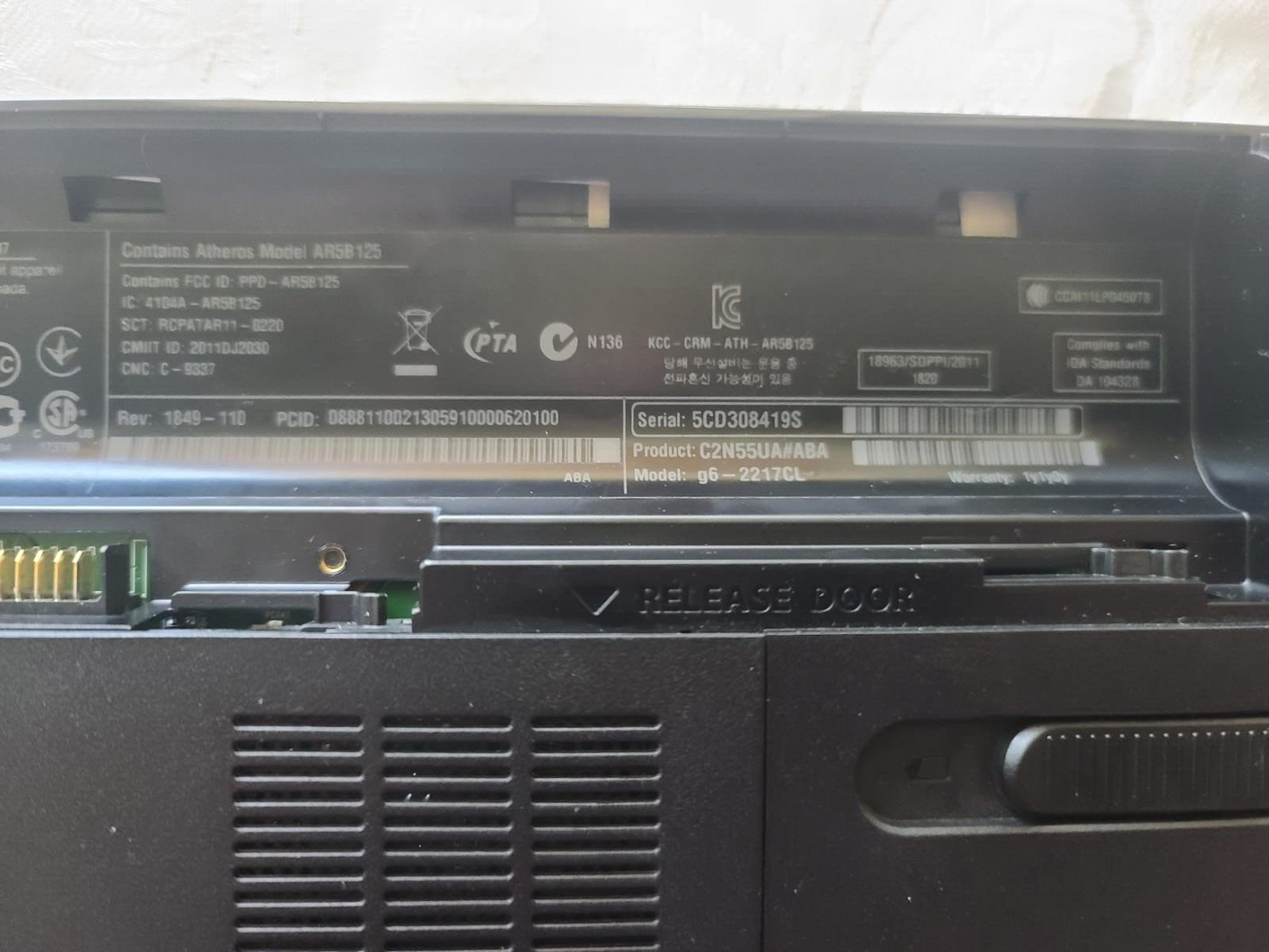 HP Pavilion G6 (G6-2217CL) AMD A8 LAPTOP FOR PARTS SEE DETAILS