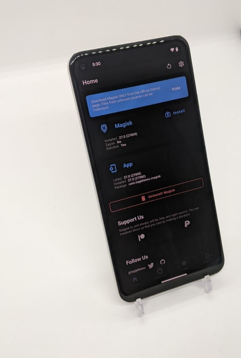 Google Pixel 4a 5G 128GB Magisk ROOTED Android 14 Smartphone G025H READ