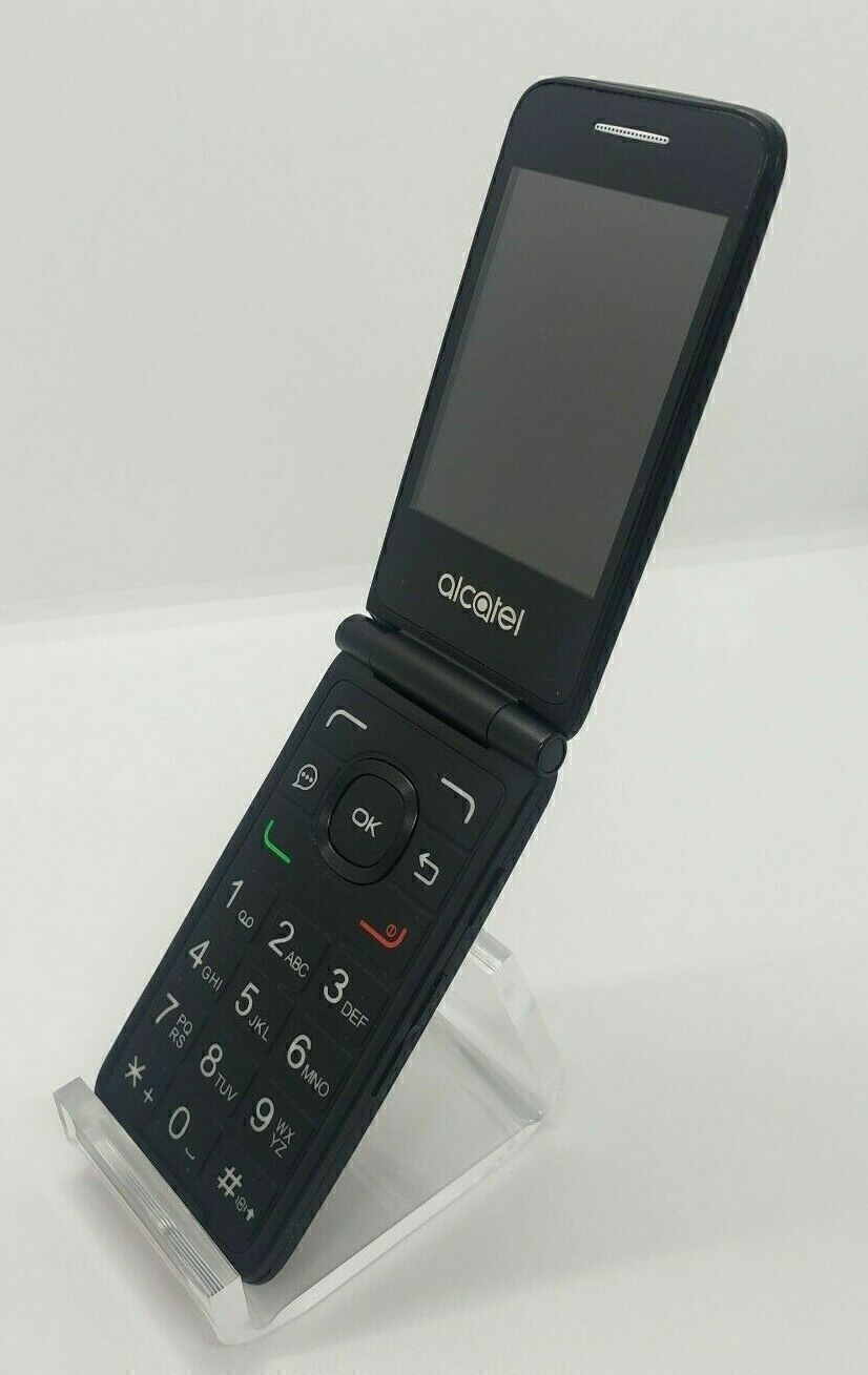 Alcatel Go Flip 4G VoLTE Black Cellular Flip Phone (GSM Unlocked) 4044V Black