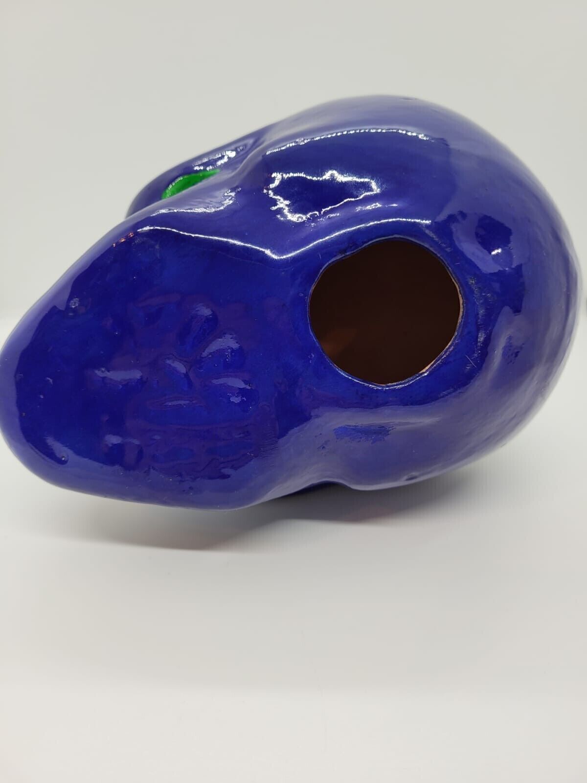 Seattle Seahawks Hand Painted Ceramic Skull Great Unique!