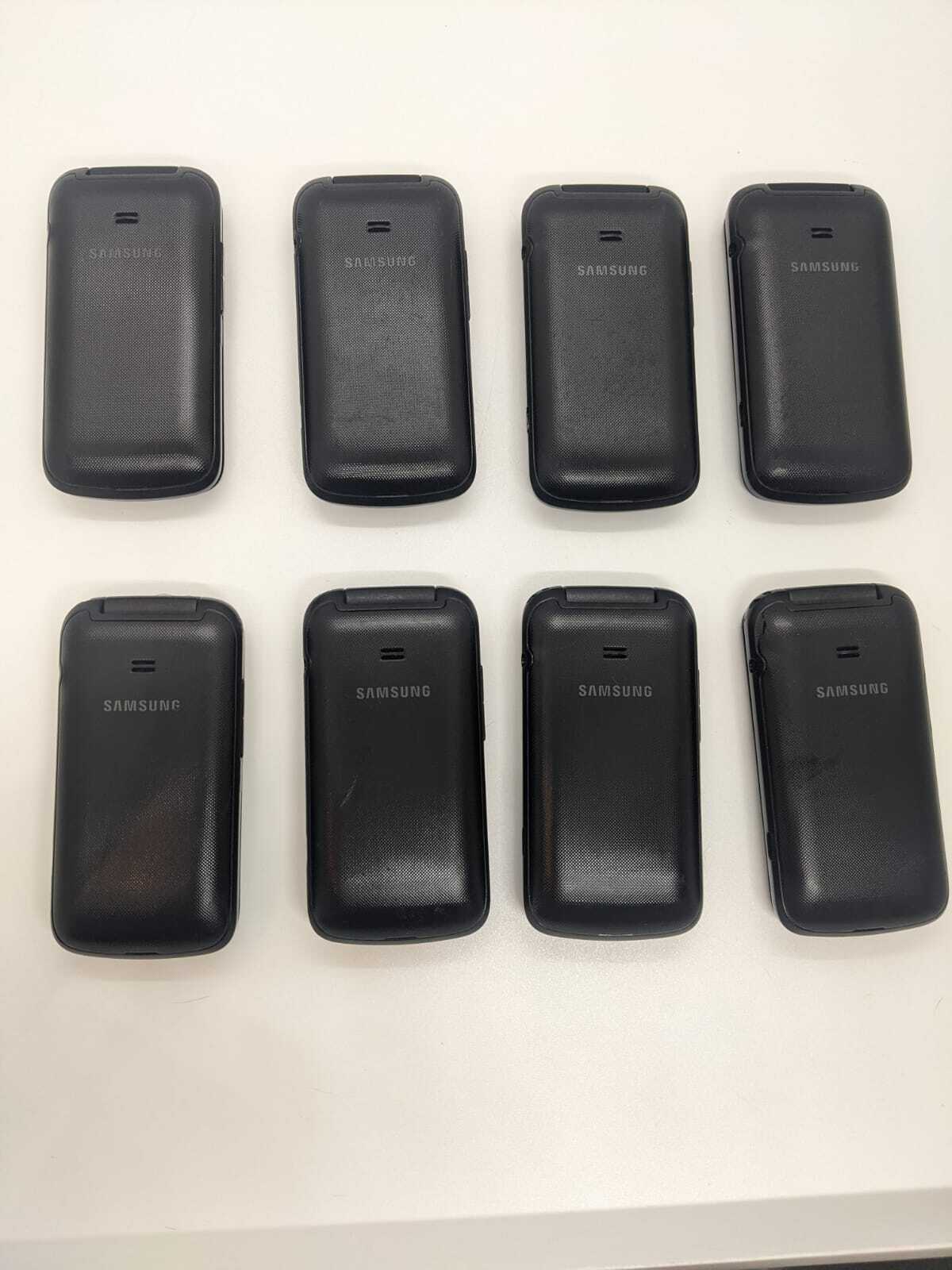 Lot of 8 Samsung Entro SPH-M270 Black (Sprint/Virgin/Paylo) Flip Phone FOR PARTS