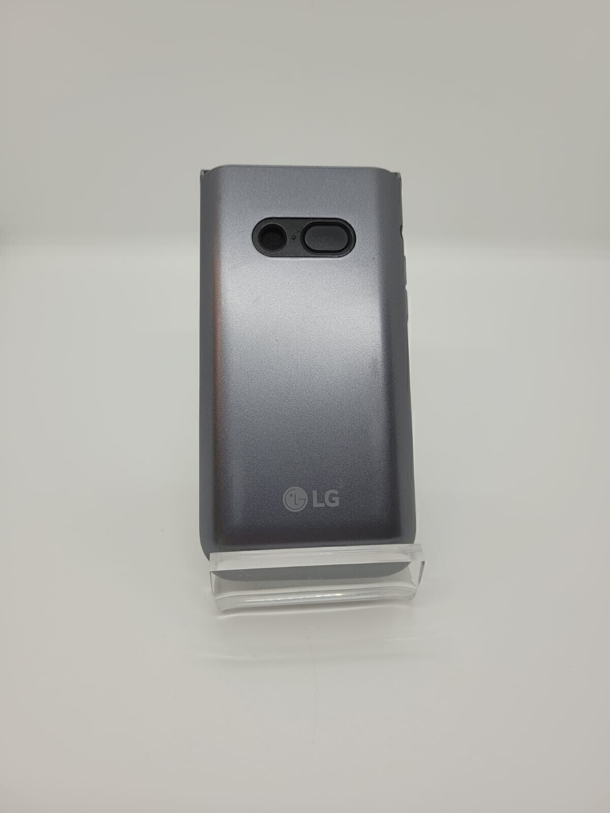 LG Classic Flip Wine 2 8GB Verizon T-Mobile LTE Flip Phone LM-Y120QM Gray (B-)