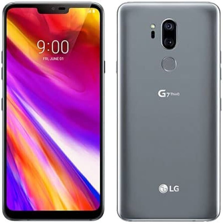 LG G7 Thin Q 64GB T-Mobile GSM Unlocked 4G LTE Android Gray Smartphone LM-G710TM