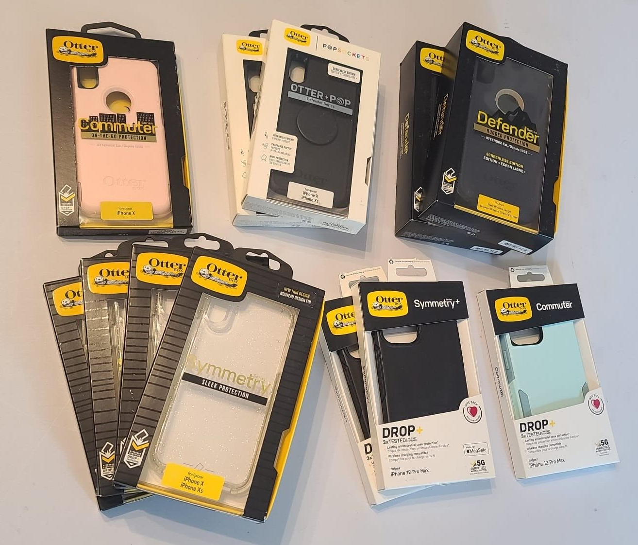 Lot of 12 iPhone OtterBox Cases