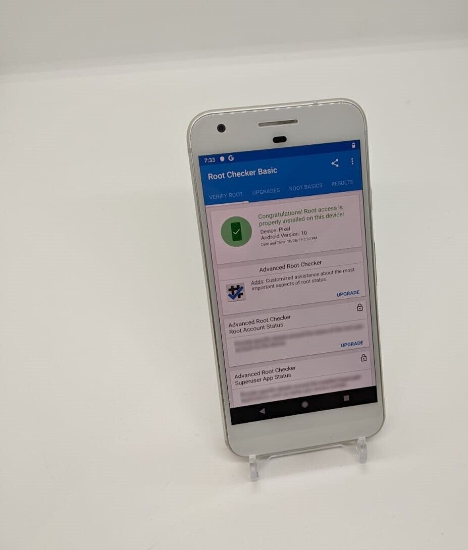 Google Pixel 128GB Magisk Rooted Smartphone Unlocked Bootloader