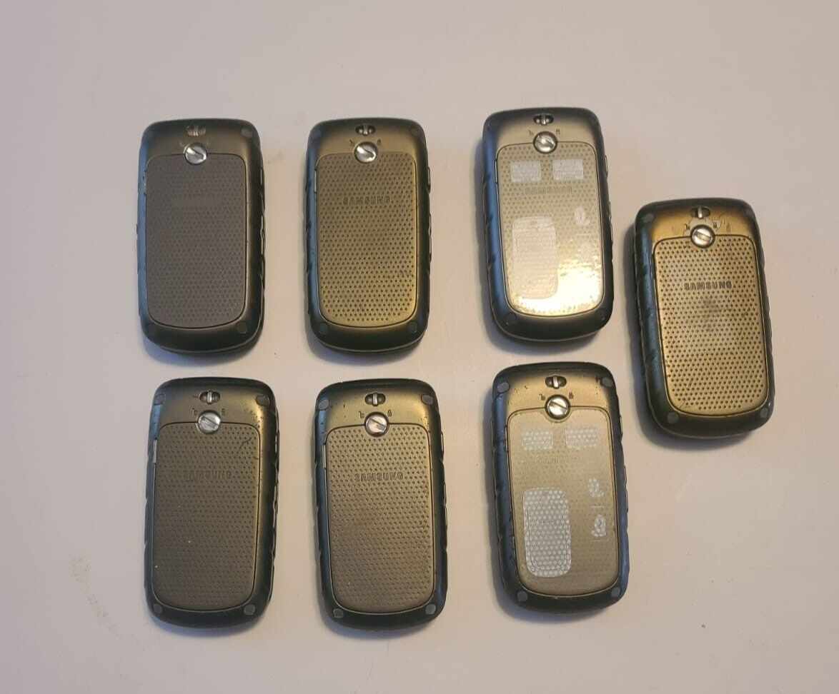 Lot of 7 Samsung Rugby III 3 Black 3G  Flip Phone SGH-A997 FOR PARTS WORKING