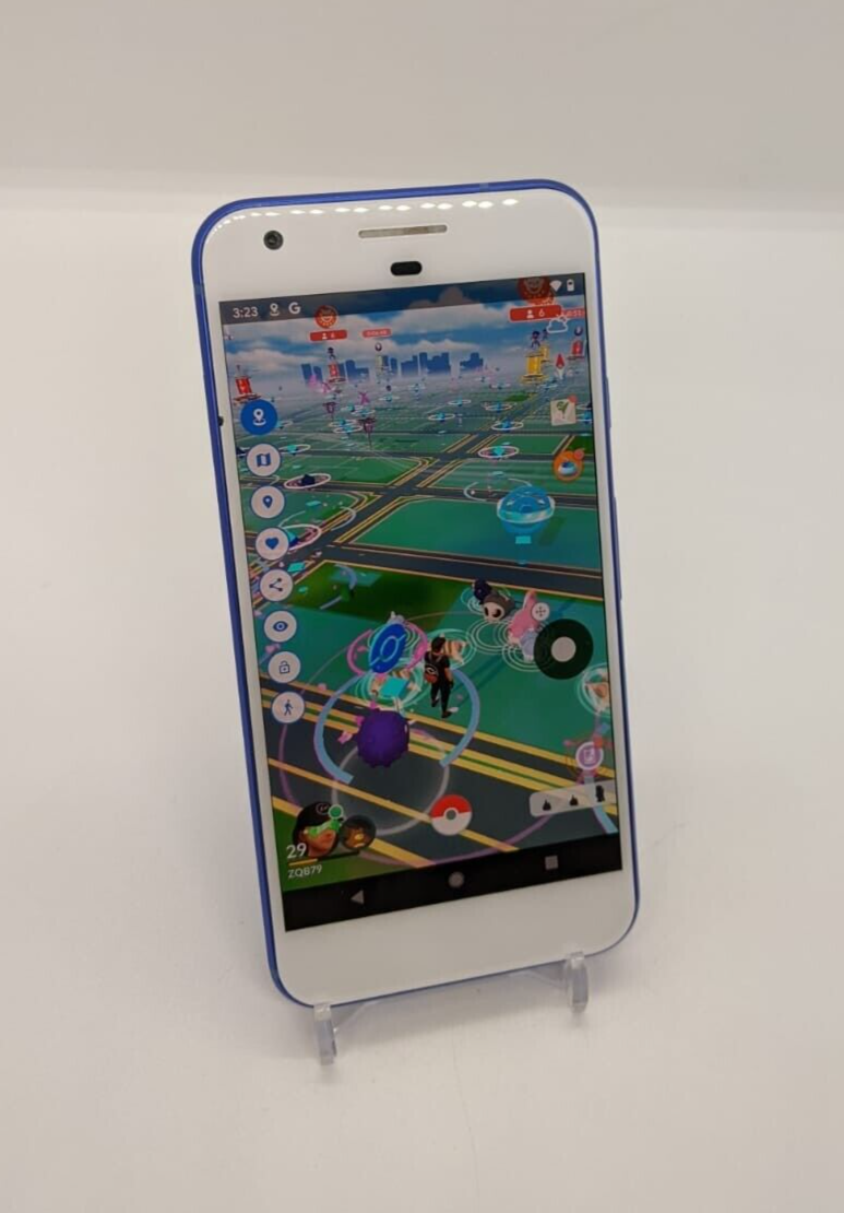 Location Spoofing Google Pixel 32GB Blue Rooted Pokémon Go Device New Battery