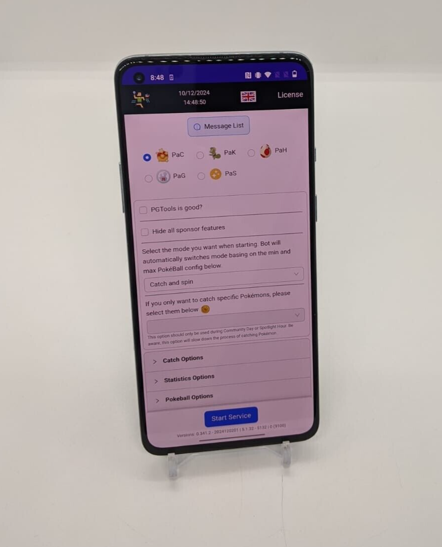 Location Spoofing OnePlus 8T 256GB 12GB RAM 5G Pokémon Go Gaming Phone KB2007