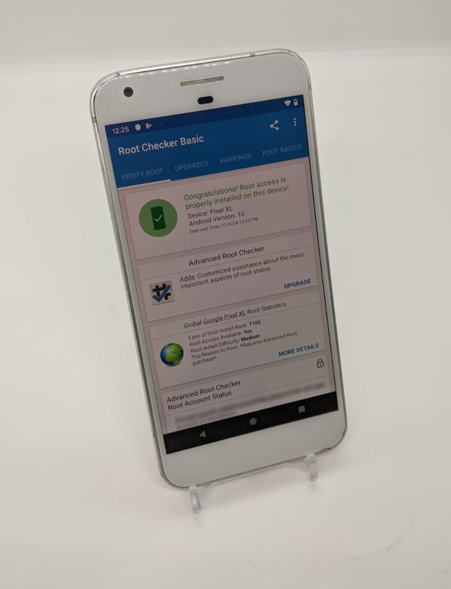 Google Pixel XL 128GB Silver Magisk Rooted Smartphone Unlocked Bootloader READ