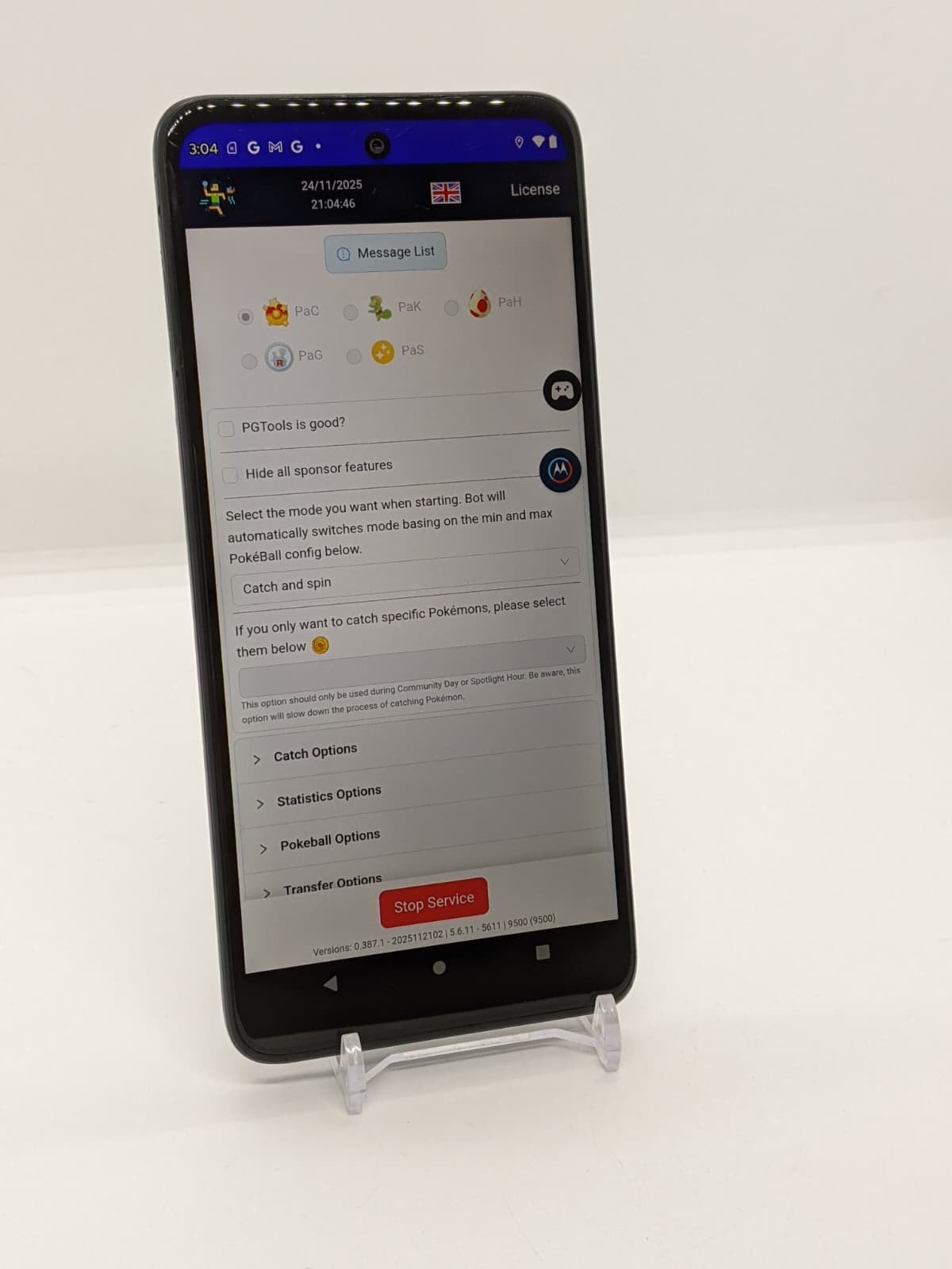 Location Spoofing Rooted Moto G 5G (2022) 256GB Pokémon 6GB RAM Smartphone