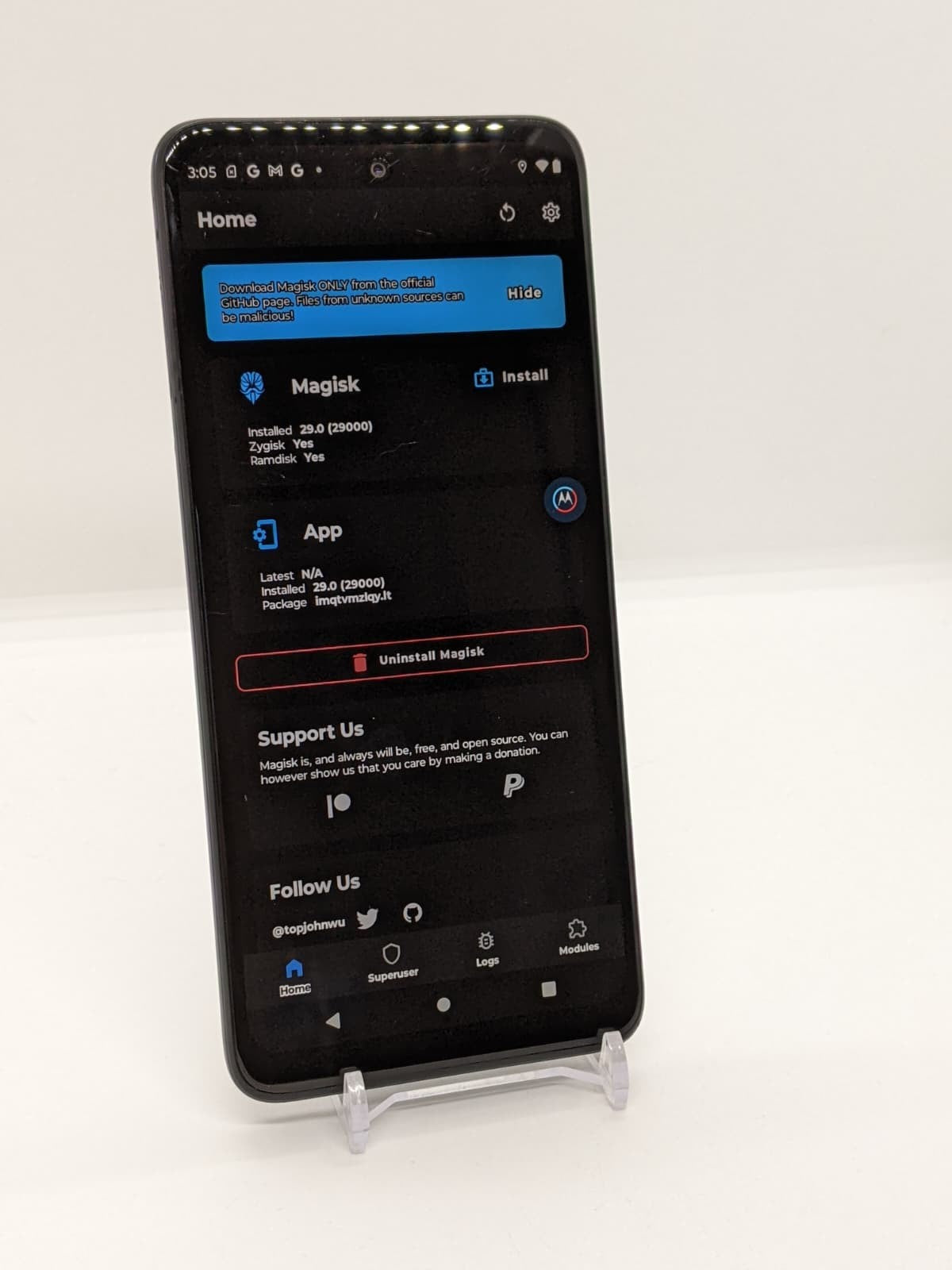 Location Spoofing Rooted Moto G 5G (2022) 256GB Pokémon 6GB RAM Smartphone