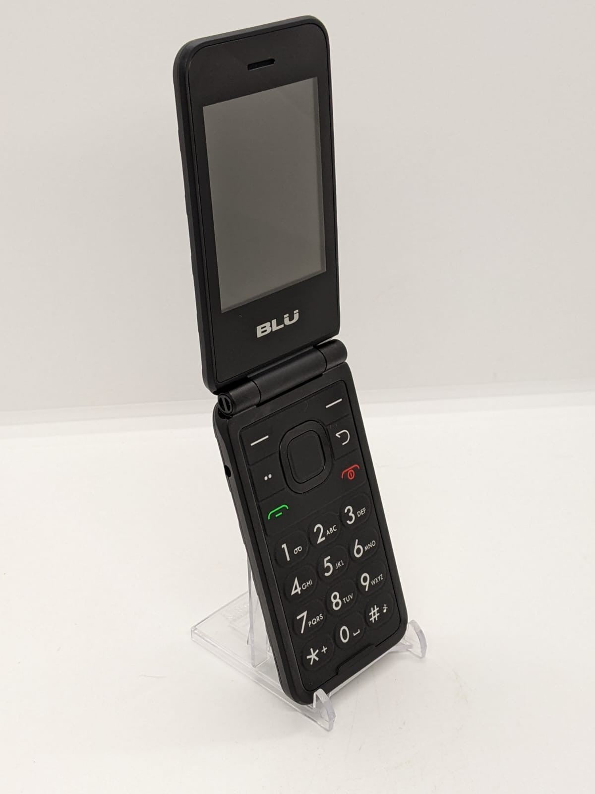 BLU Flex 8GB (TracFone) Black Flip Phone B300V GREAT!