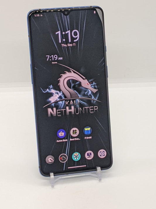 Degoogled OnePlus 7T 128GB Rooted Lineage OS Kali NetHunter 8GB RAM HD1901 Blue