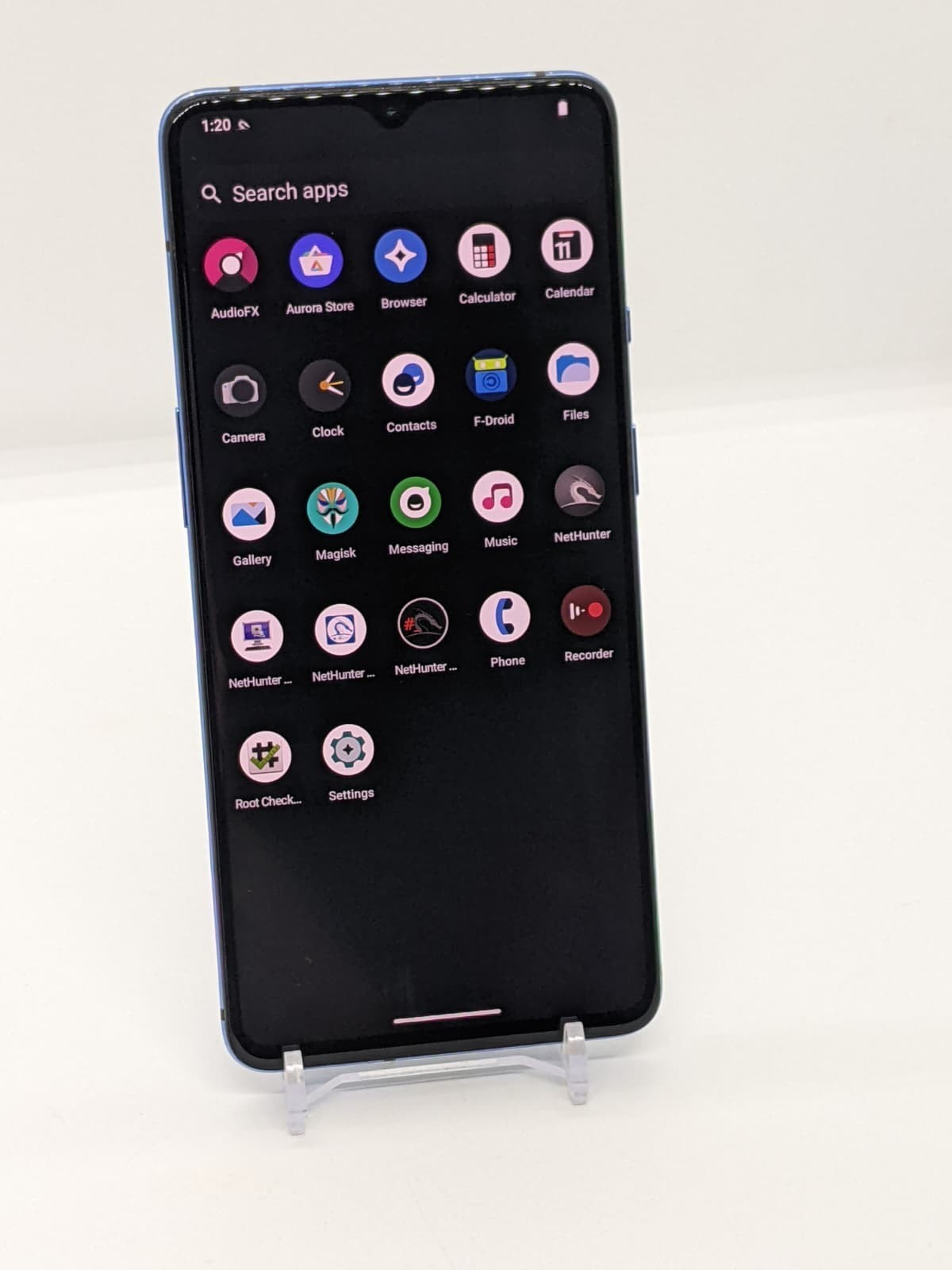 Degoogled OnePlus 7T 128GB Rooted Lineage OS Kali NetHunter 8GB RAM HD1901 Blue