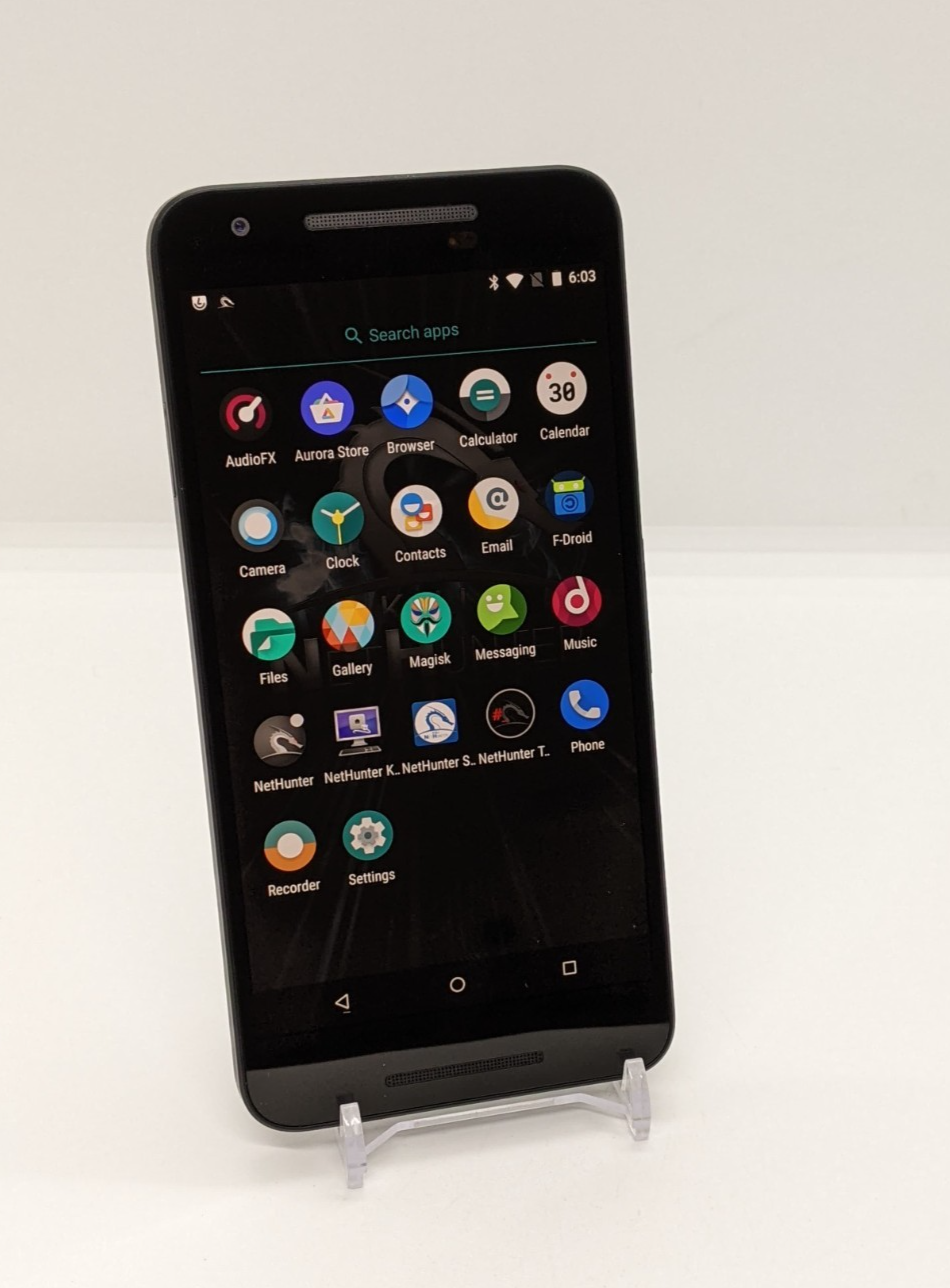 Degoogled Nexus 5X 32GB Magisk Rooted Lineage OS Kali Nethunter PenTest Device B