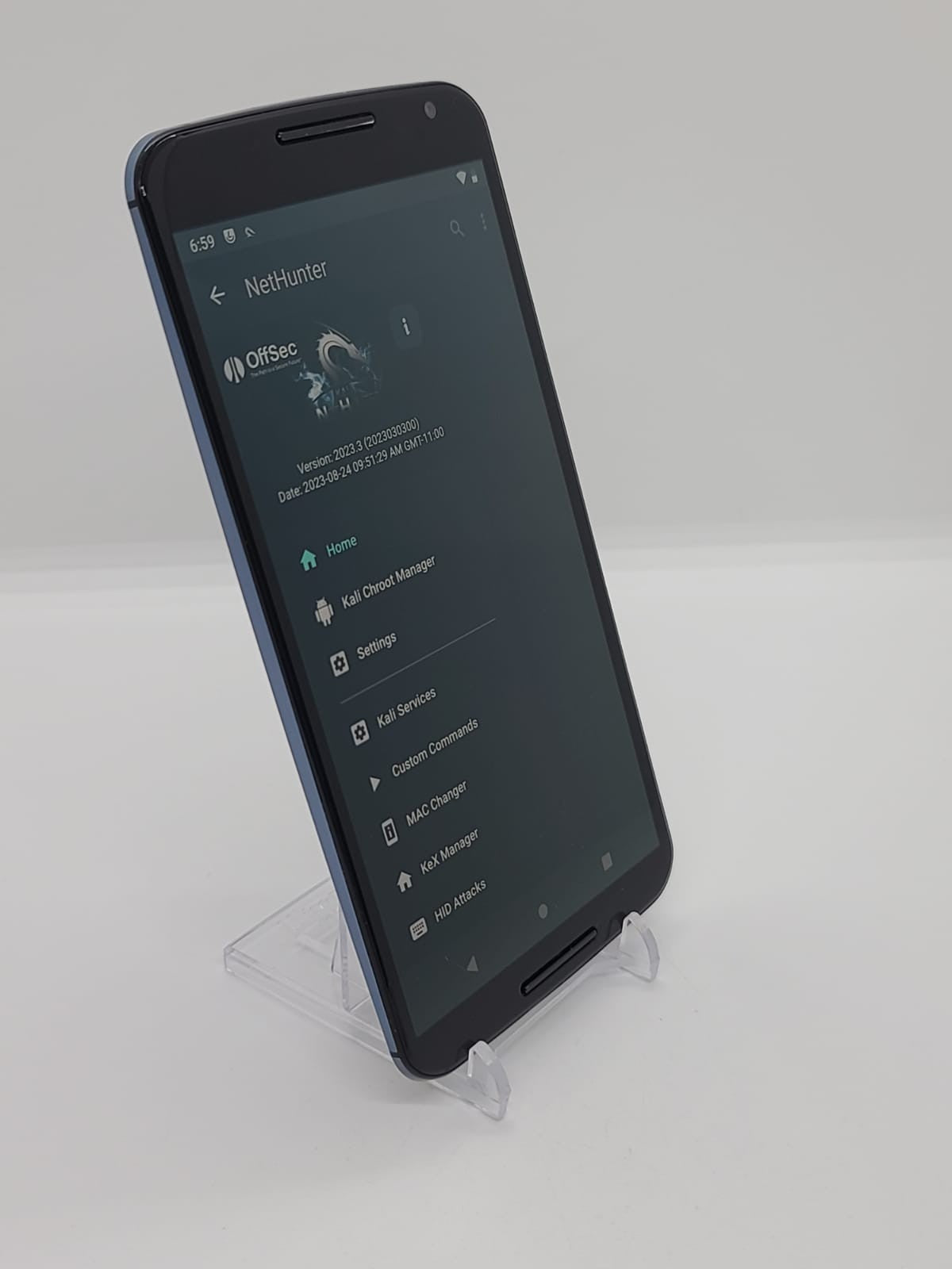 Degoogled Motorola Nexus 6 32GB Lineage OS Rooted Kali Nethunter Pentest XT1103