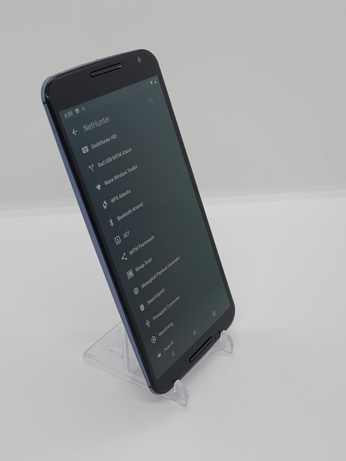 Degoogled Motorola Nexus 6 32GB Lineage OS Rooted Kali Nethunter Pentest XT1103