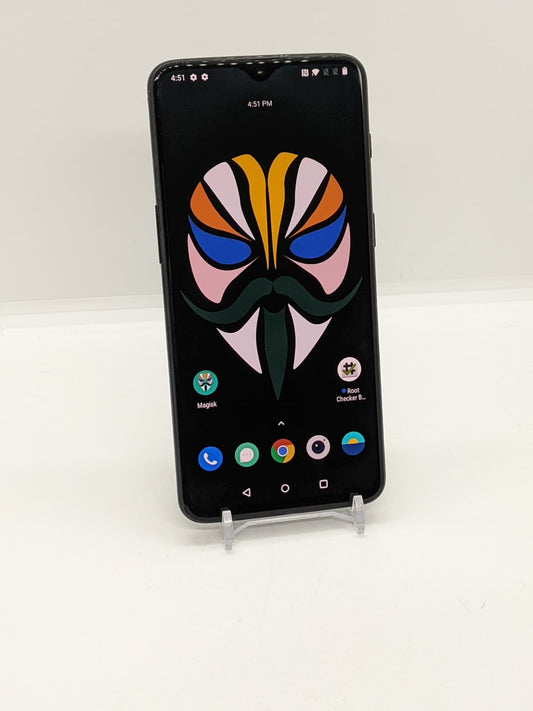 Rooted OnePlus 6T 128GB Black Android Magisk Rooted Smartphone A6013 6GB RAM BL