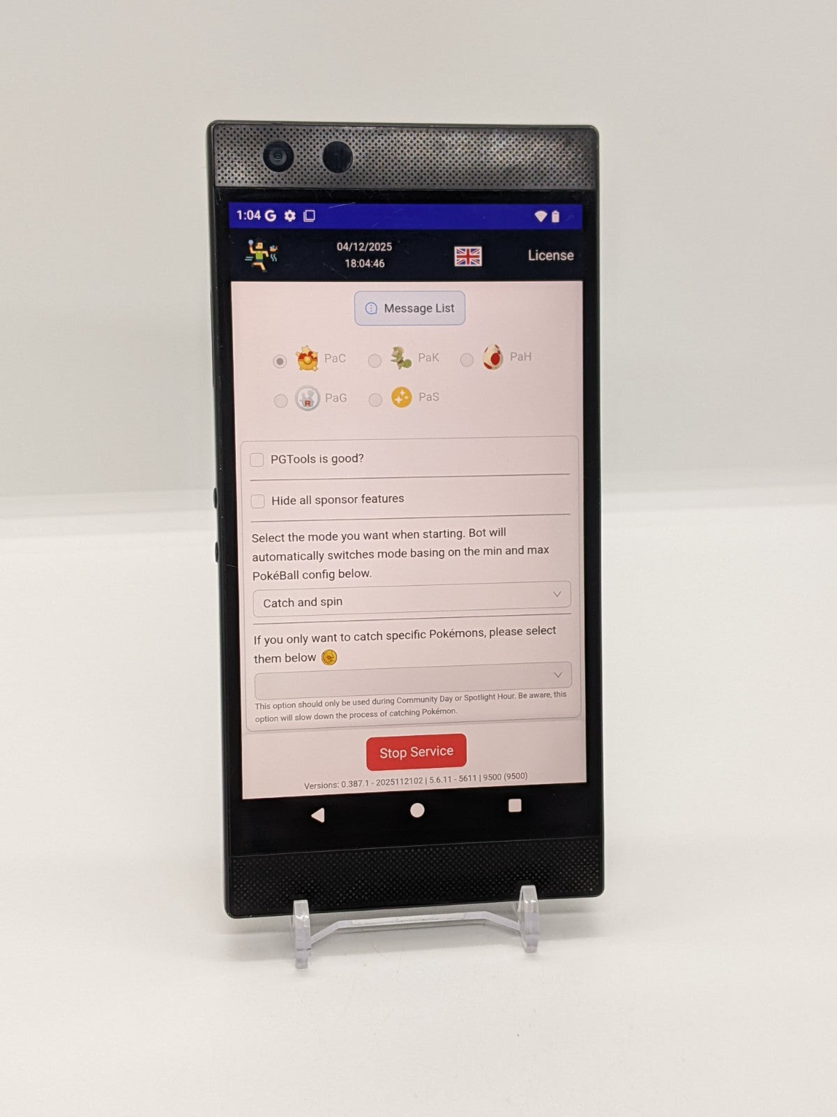 Location Spoofing Degoogled Razer Phone 2 64GB Rooted Lineage Pokémon Go 8GB-RAM