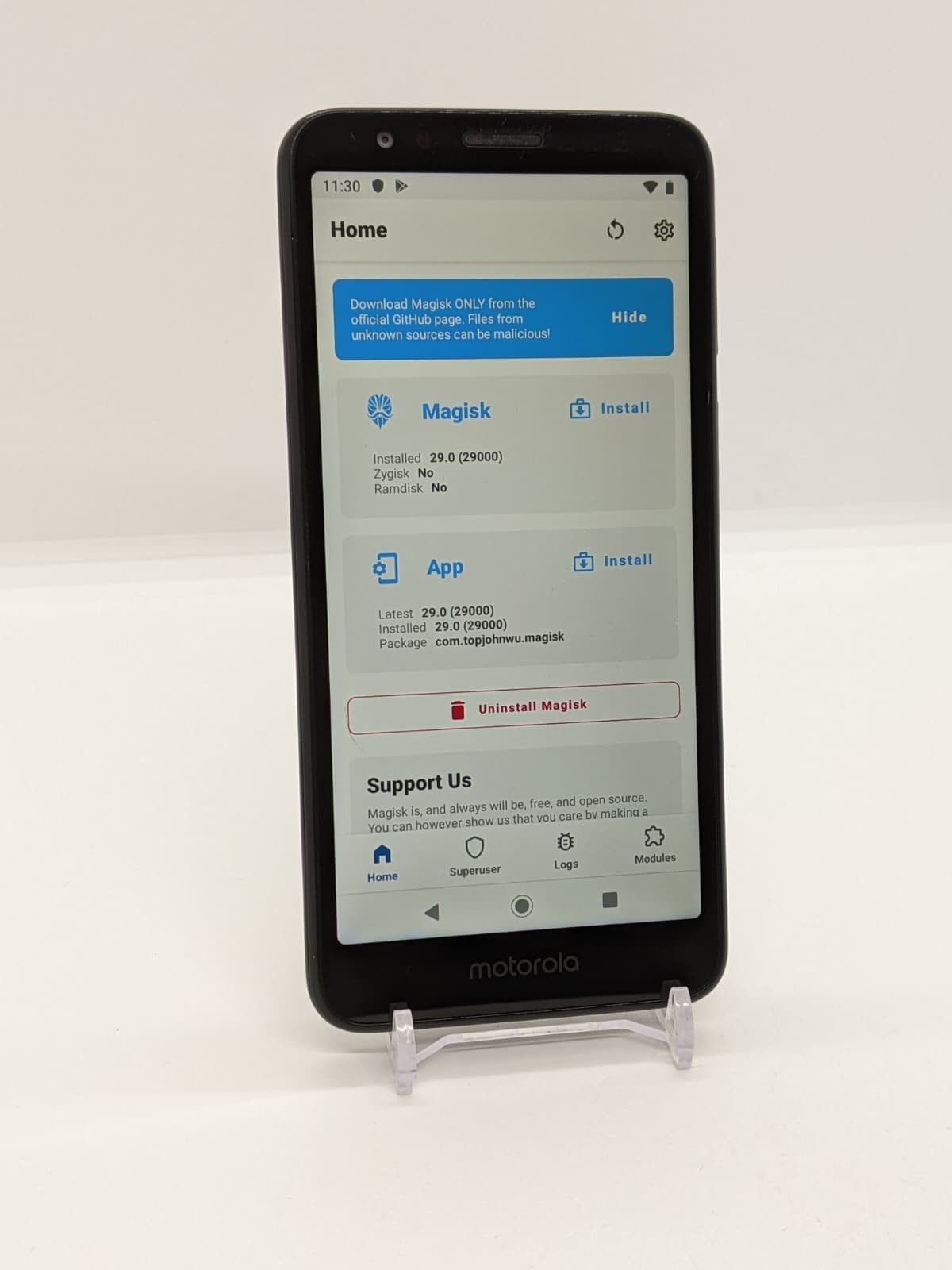 Motorola Moto E6 16GB Unlocked Magisk Rooted Android Smartphone 2GB RAM XT2005-5