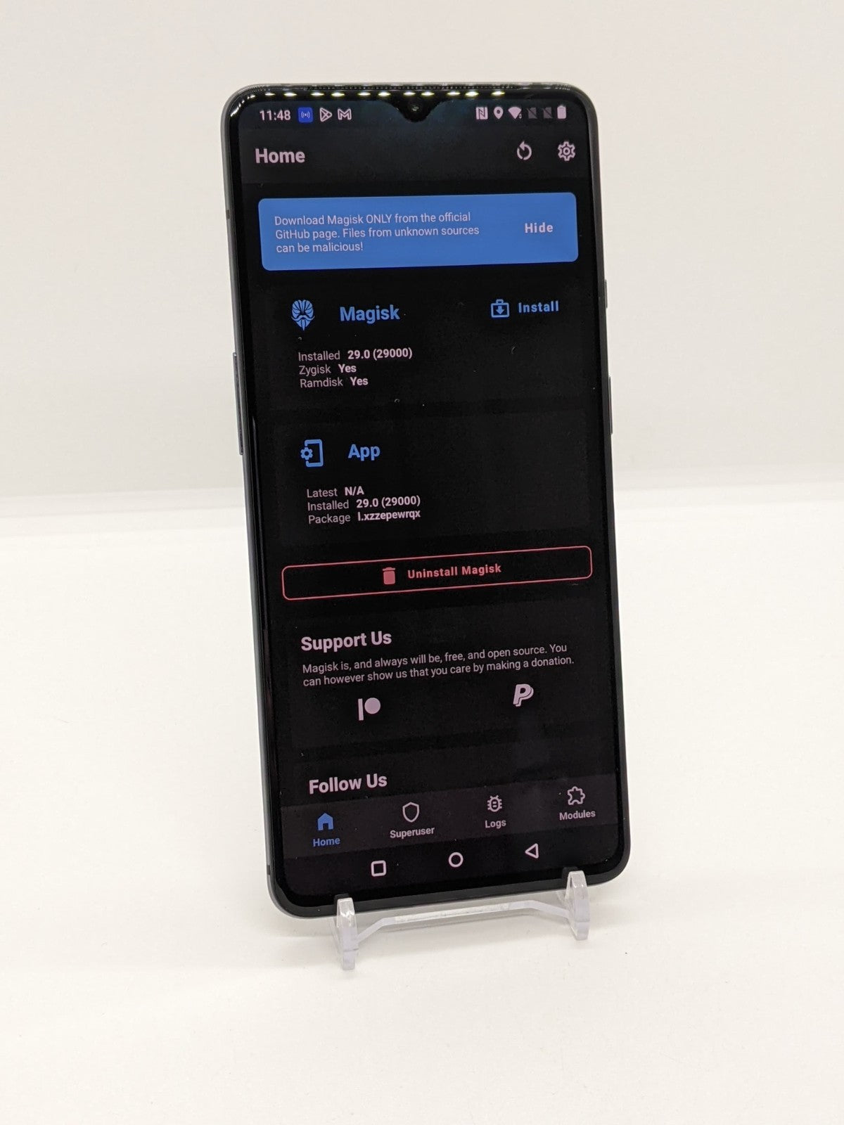 Location Spoofing OnePlus 7T 128GB Rooted Pokémon Go Gaming Device 8GB RAM SI