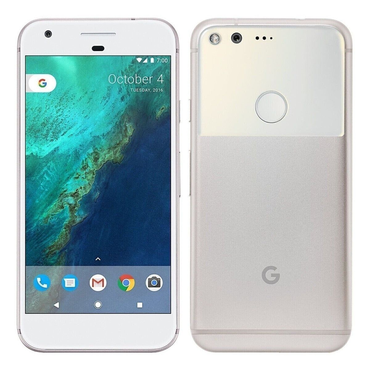 Google Pixel XL 32GB Network Unlocked Silver 4G Smartphone 2PW2100 New Battery!