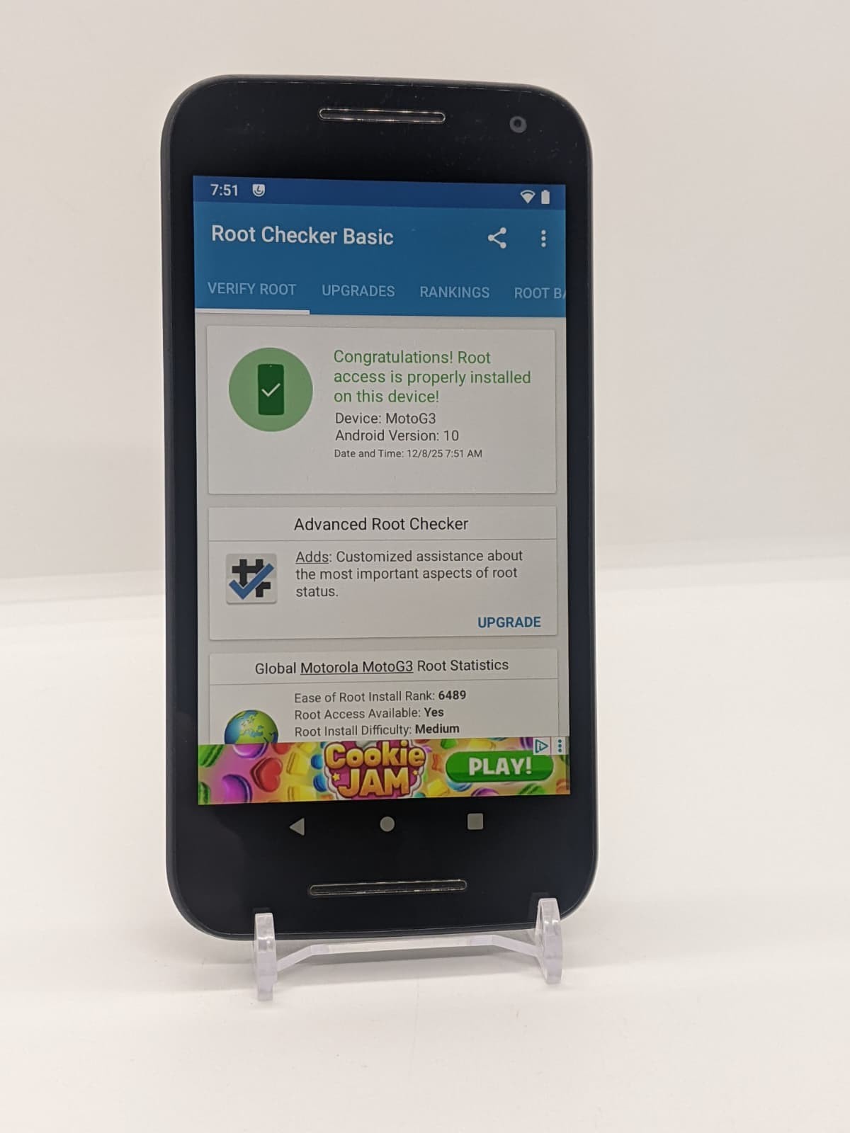 Degoogled Rooted Motorola Moto G (3rd Gen) (Wi-Fi Only) 8GB Lineage OS Device