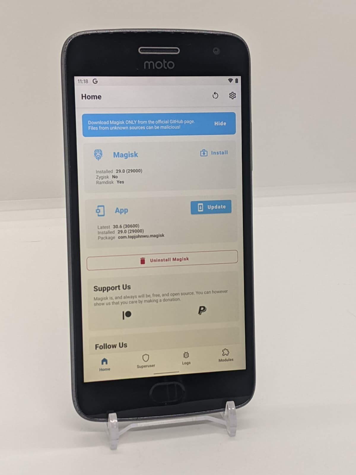 Rooted Motorola Moto G5 Plus (5th Gen) Wi-Fi Only Pixel Experience Custom ROM