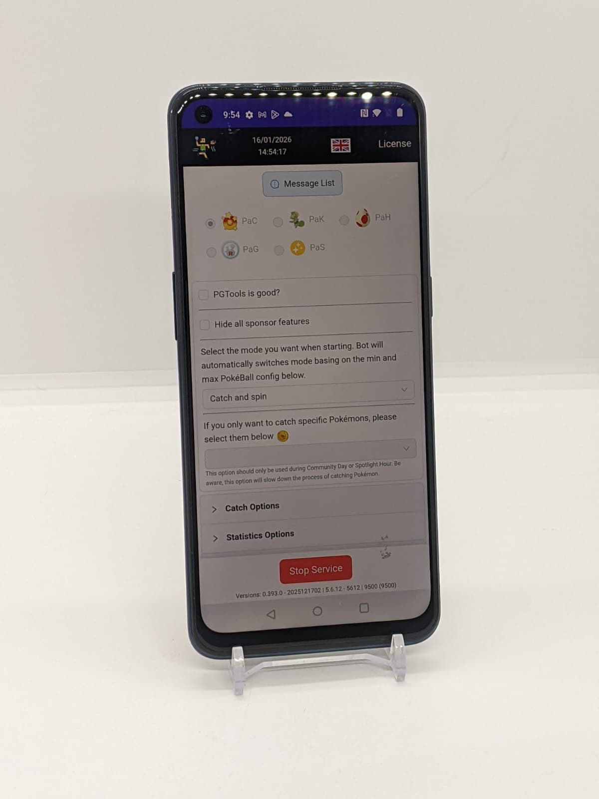 Location Spoofing Nord N10 128GB 6GB RAM Rooted Pokémon Go Gaming Device BE2026
