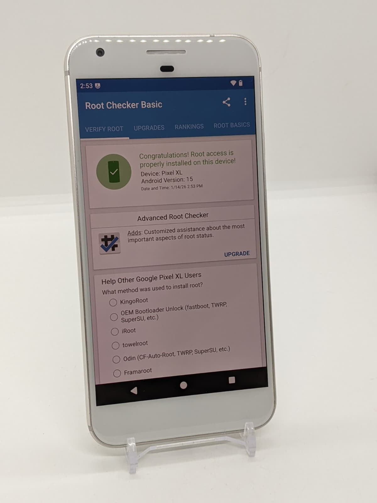 Rooted Pixel XL 32GB Unlocked Android 15 Lineage OS 22.2 Smartphone New Battery