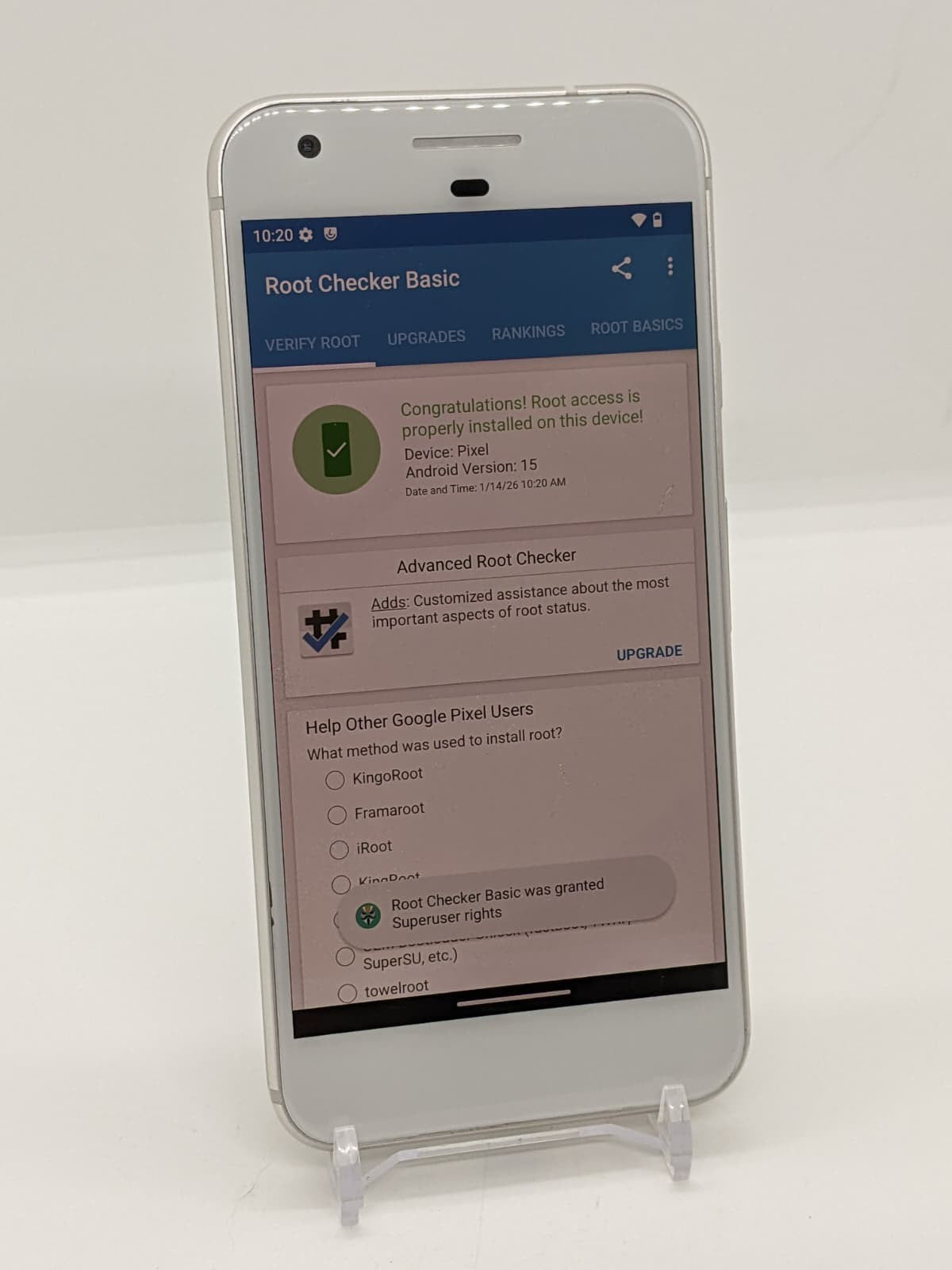 Google Pixel 32GB Rooted Android 15 Lineage OS 22.2 Smartphone New Battery
