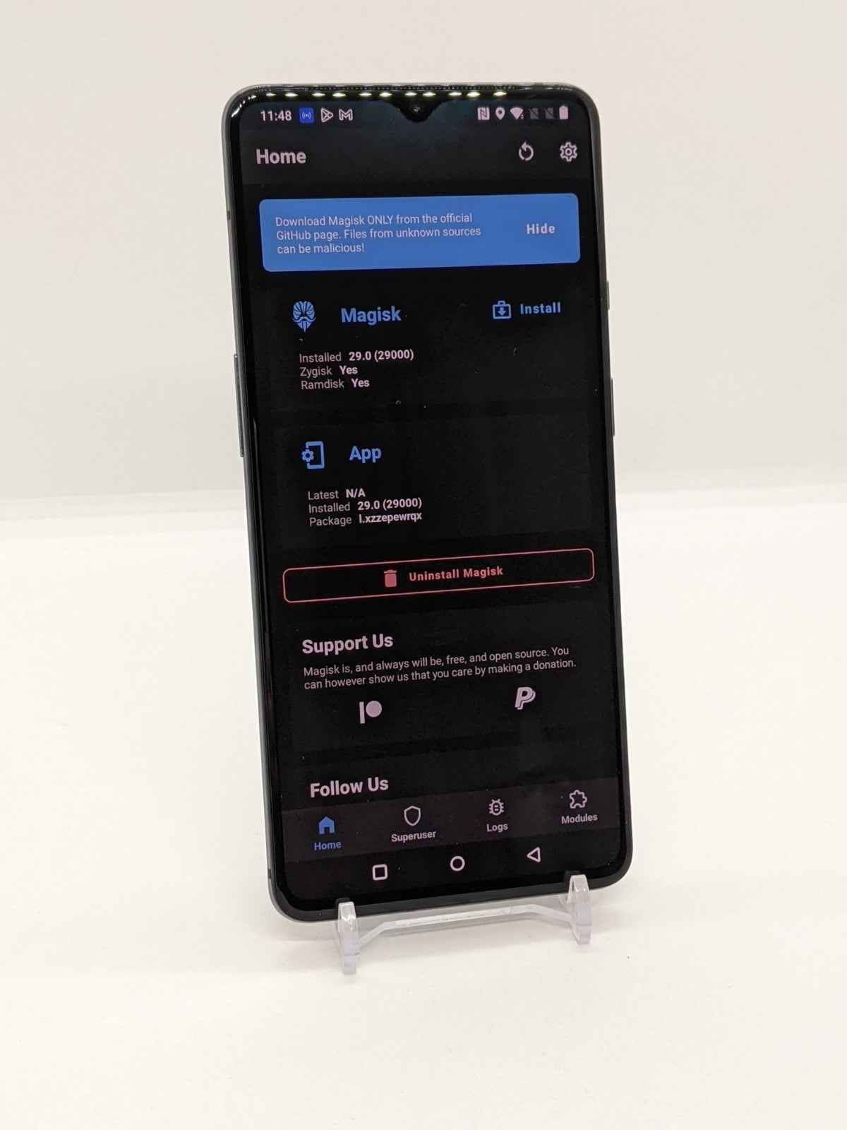 Location Spoofing OnePlus 7T 128GB Rooted Pokémon Go Gaming Device 8GB RAM SB