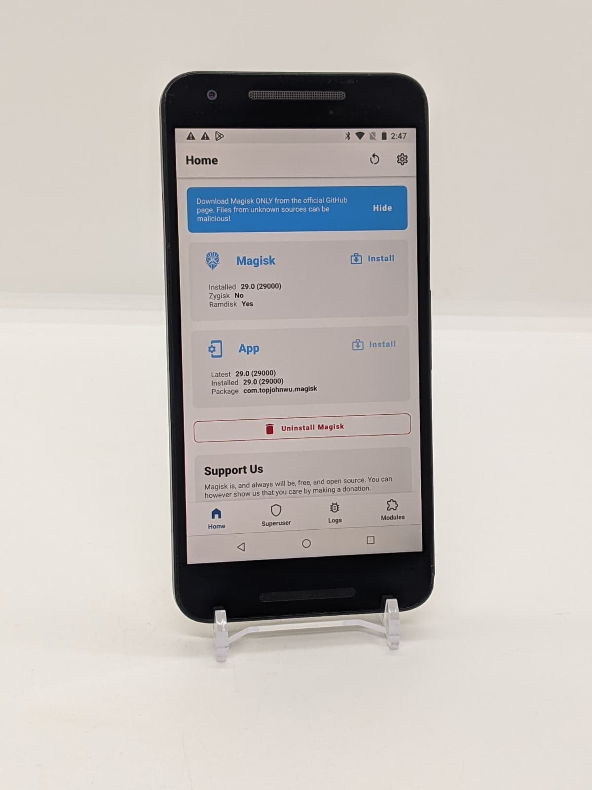 Nexus 5X 32GB Magisk Rooted Unlocked Bootloader 4G LTE Smartphone H790 Black