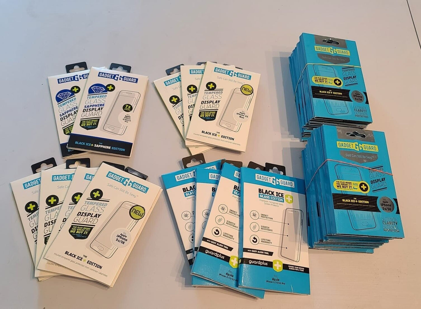 Lot of 39 iPhone Gadget Guard Black Ice + Edition Screen Protectors See Details