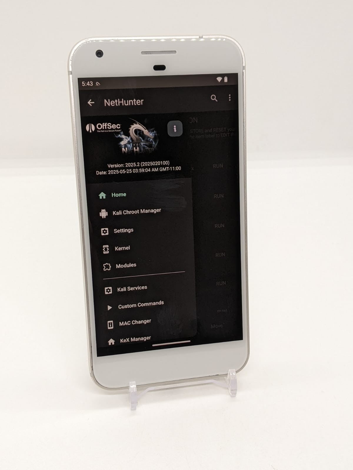 Degoogled Pixel XL 128GB Rooted Lineage OS 22.2 Kali Nethunter Smartphone Silver