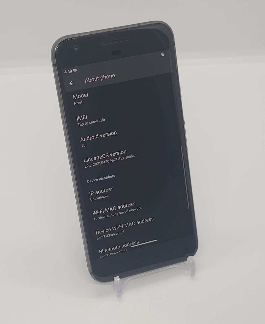 DeGoogled Pixel 128GB Unlocked Android 15 Lineage OS 22.2 Smartphone New Battery