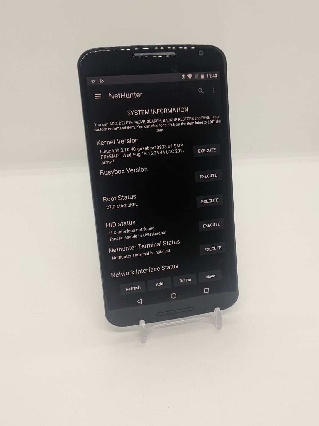 Motorola Nexus 6 32GB AT&T GSM Unlocked Rooted Kali Nethunter Pentest XT1103