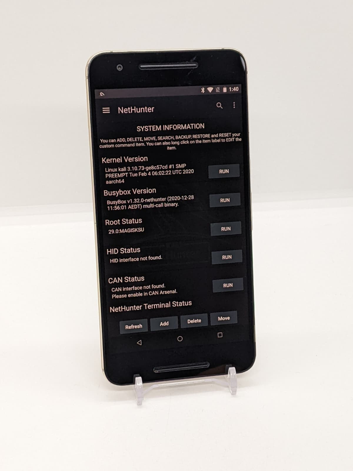 Degoogled Nexus 6P 64GB Magisk Rooted Lineage OS Kali Nethunter New Battery Gold