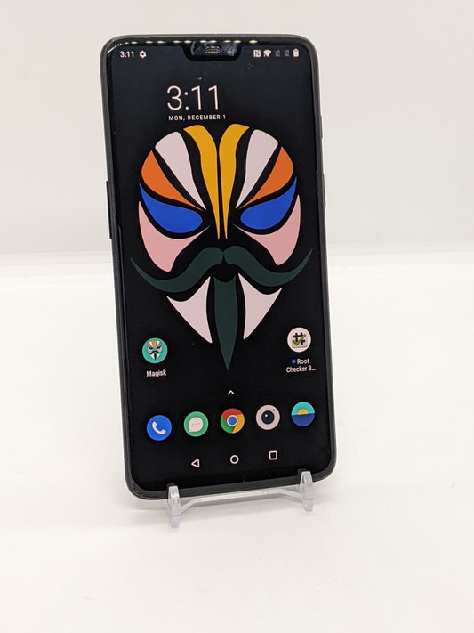 Rooted OnePlus 6T 128GB Black Android Magisk Rooted Smartphone A6013 8GB RAM