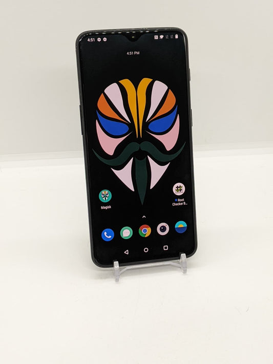Rooted OnePlus 6T 128GB Black Android Magisk Rooted Smartphone A6013 6GB RAM BL