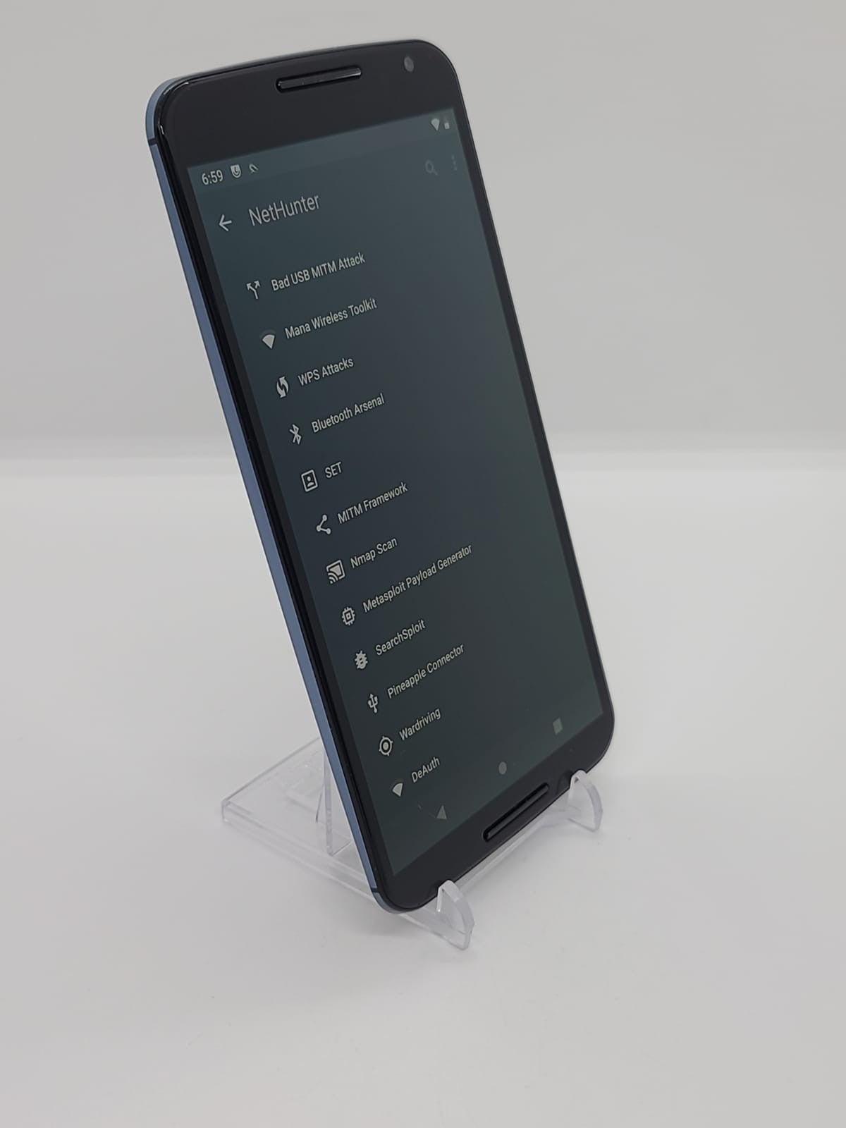 Degoogled Motorola Nexus 6 32GB Lineage OS Rooted Kali Nethunter Pentest XT1103