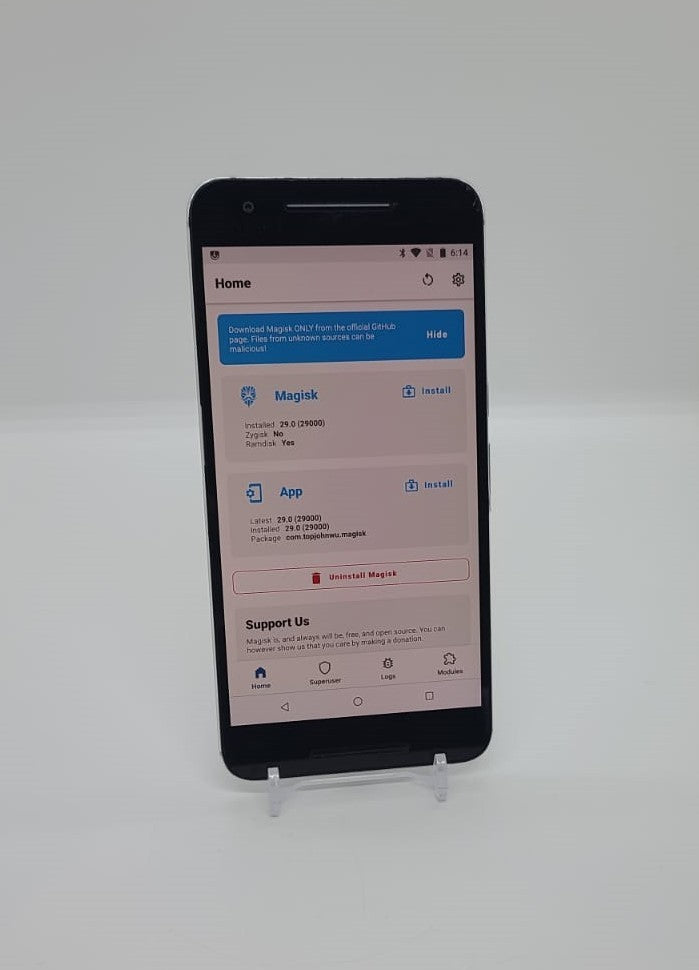 Degoogled Nexus 6P 64GB Magisk Rooted Lineage OS Kali Nethunter New Battery