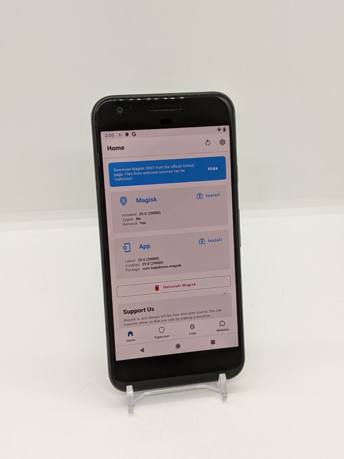 Degoogled Pixel 128GB Rooted Kali Nethunter Lineage OS New Battery (Wi-Fi Only)