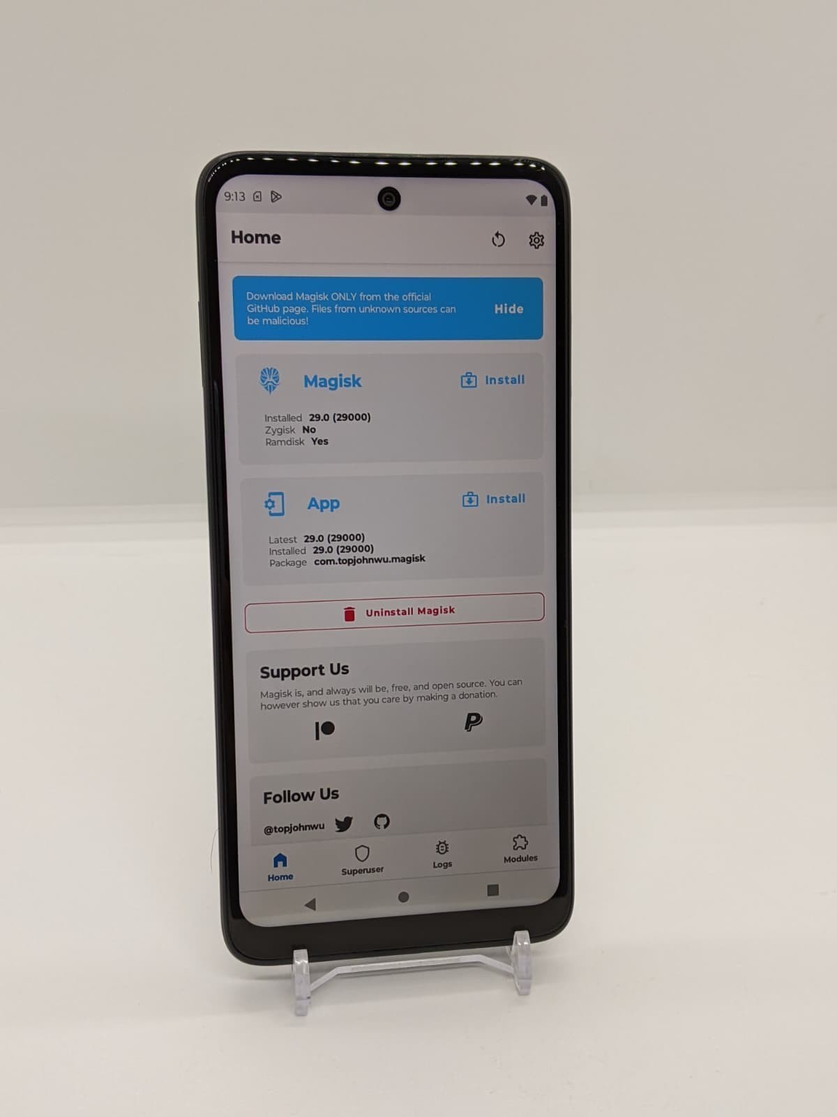 Rooted Moto G 5G (2022) 64GB Metro UL Kali Nethunter 4GB RAM Smartphone XT2213-3
