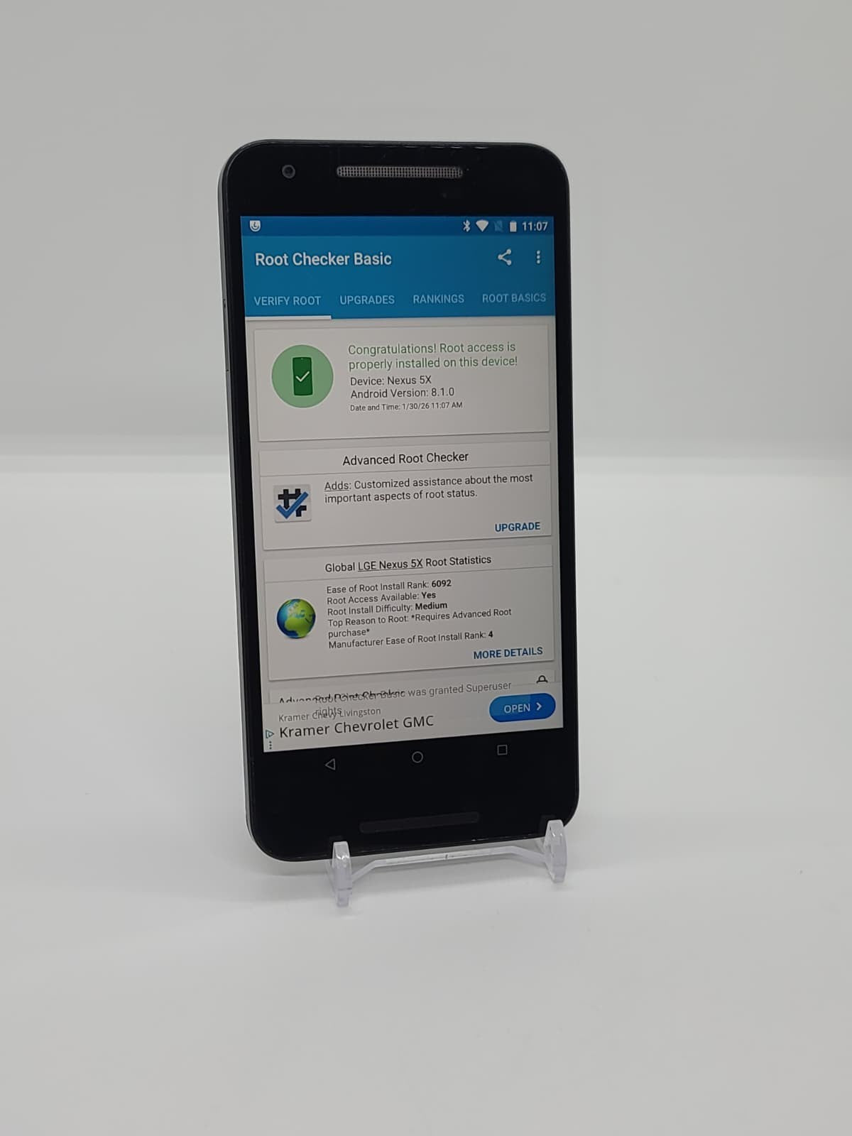 Degoogled Nexus 5X 16GB Magisk Rooted Android 8.1.0 Lineage OS 15.1 Smartphone