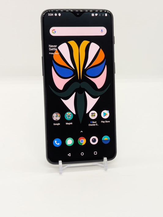 Rooted OnePlus 6T 128GB Black Android Magisk Rooted Smartphone A6013 6GB RAM BL